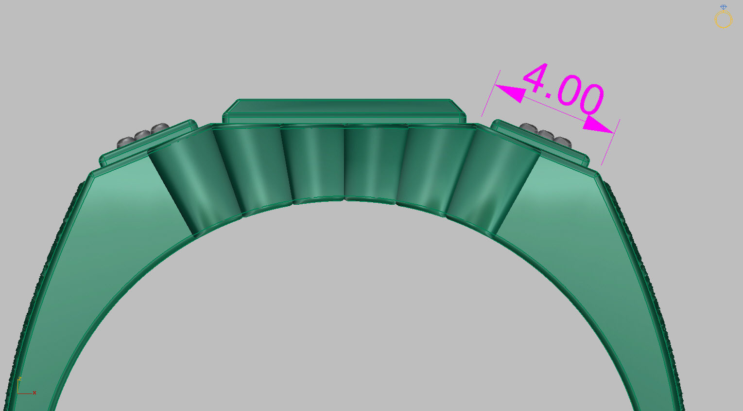 Graduation Ring 3D print model_22