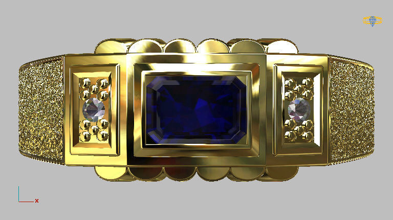 Graduation Ring 3D print model_10