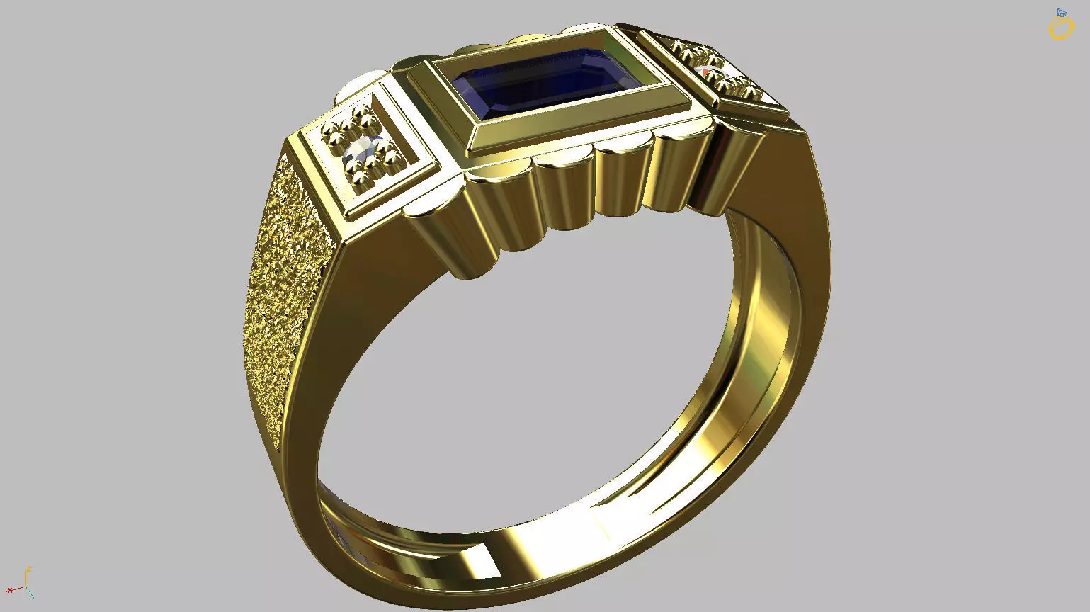 Graduation Ring 3D print model_0