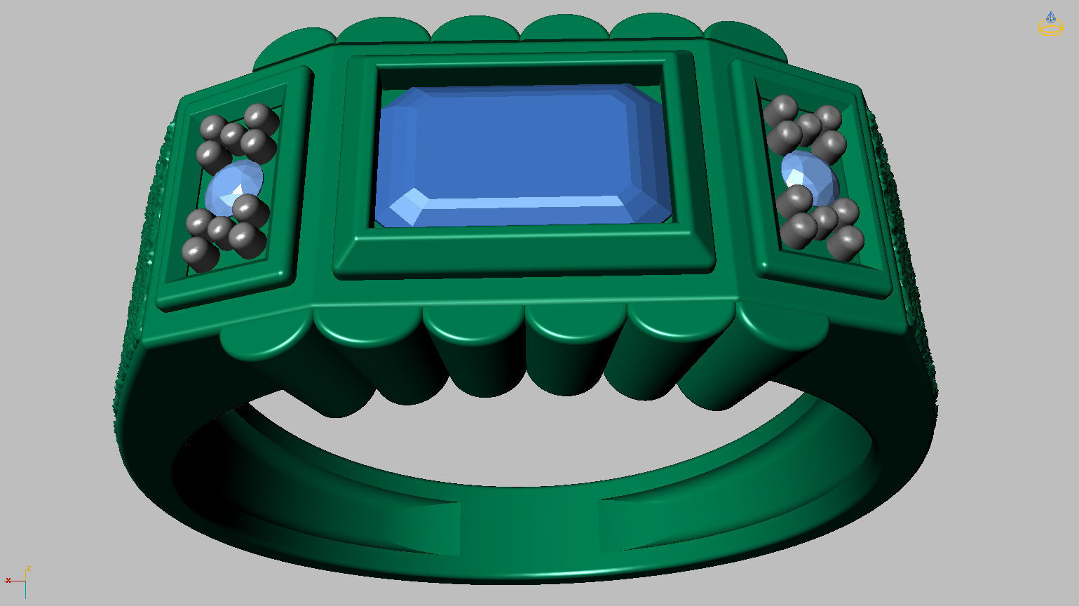 Graduation Ring 3D print model_14