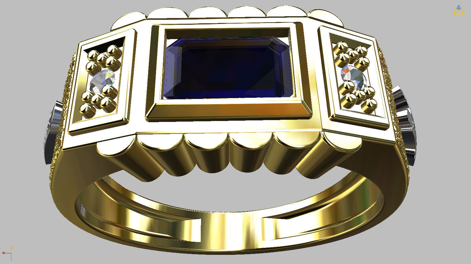 Graduation Ring 3D print model_8
