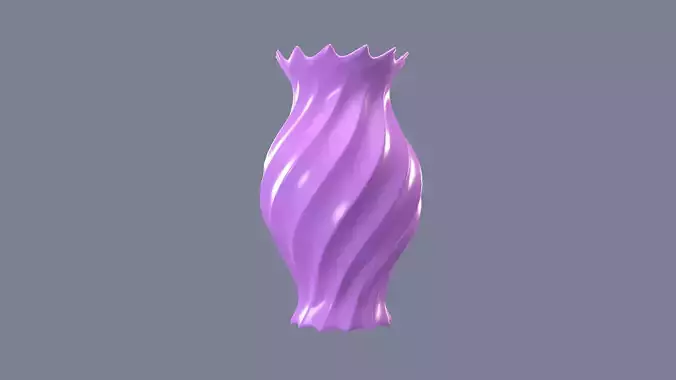 Vase porcelain pink 4