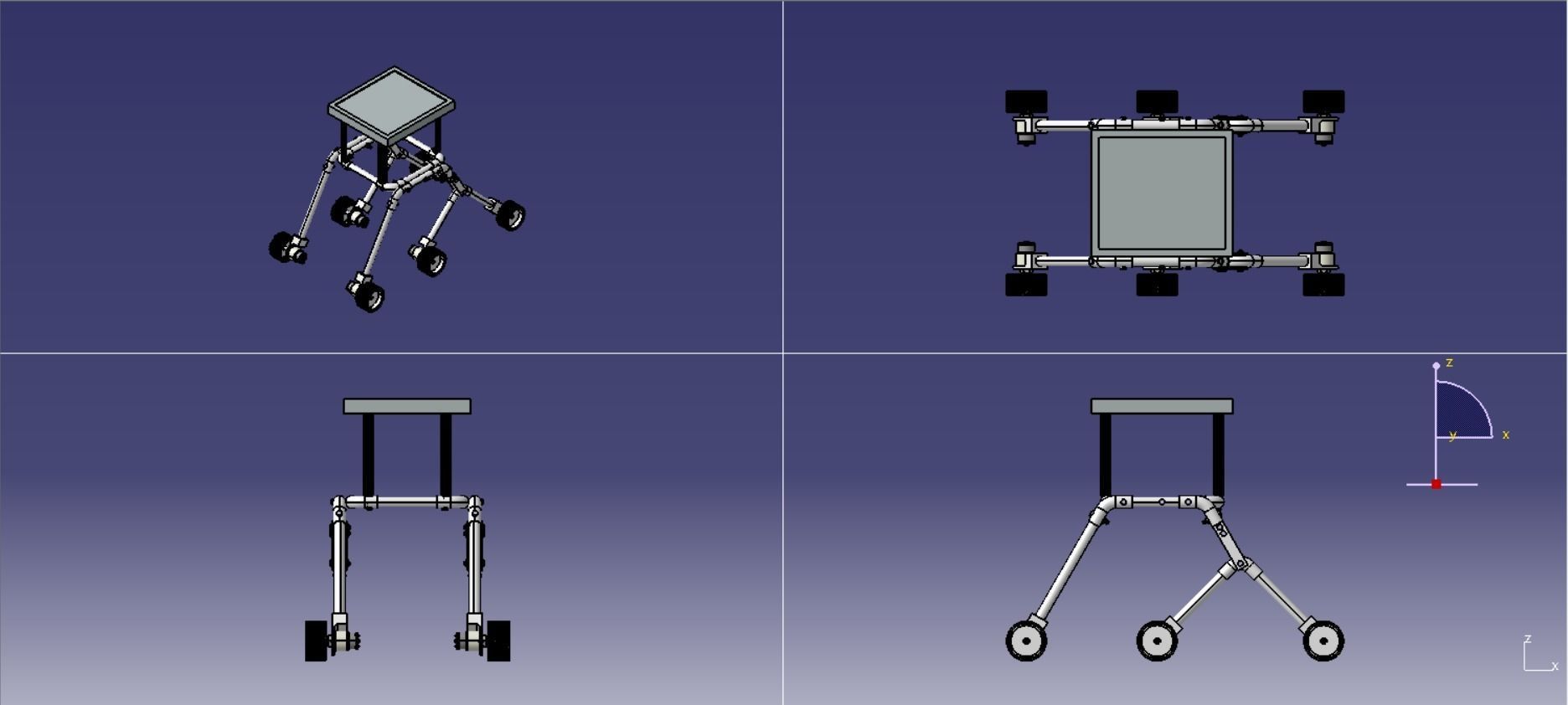 Mars Rover- Rocker Bogie Mechanism 3D model_2