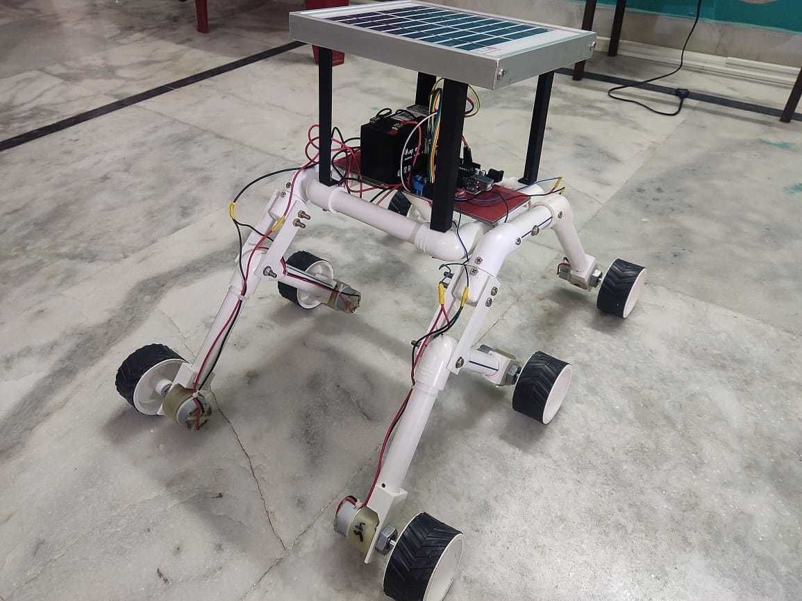 Mars Rover- Rocker Bogie Mechanism 3D model_3