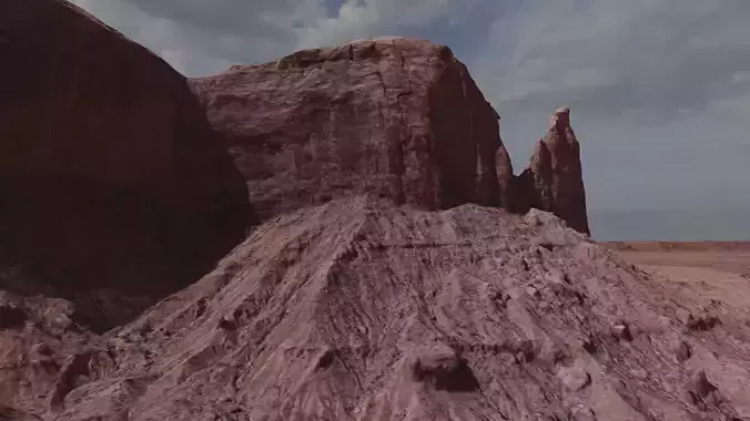 Monument Valley Spearhead Mesa Landscape