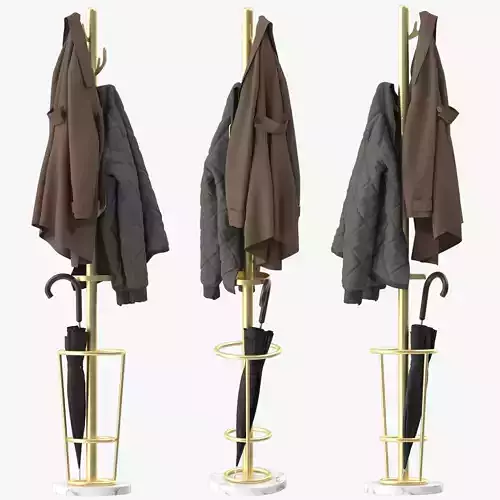 Standing Creative Metal Coat Rack