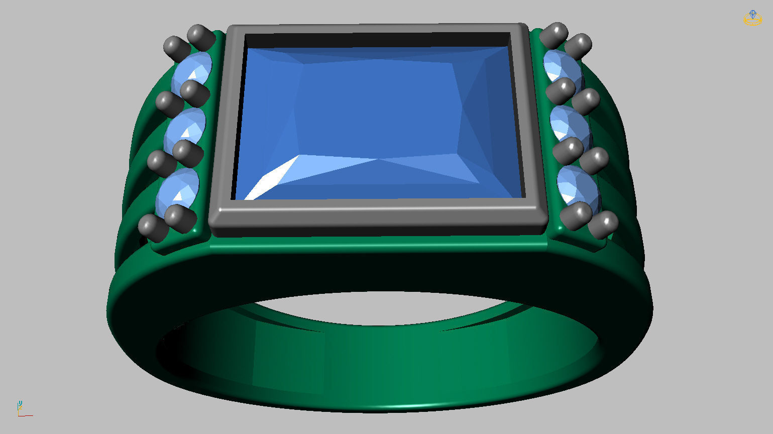 Graduation Ring 3D print model_16