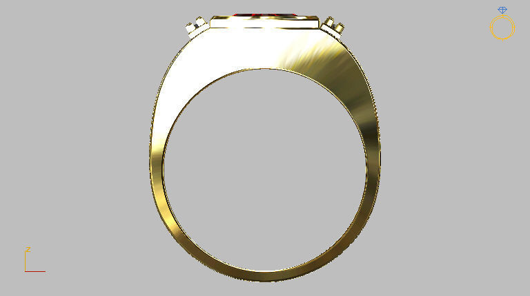 Graduation Ring 3D print model_11