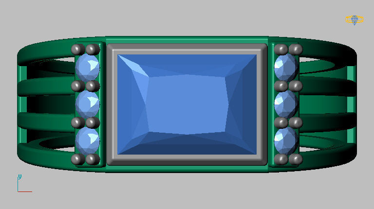 Graduation Ring 3D print model_13