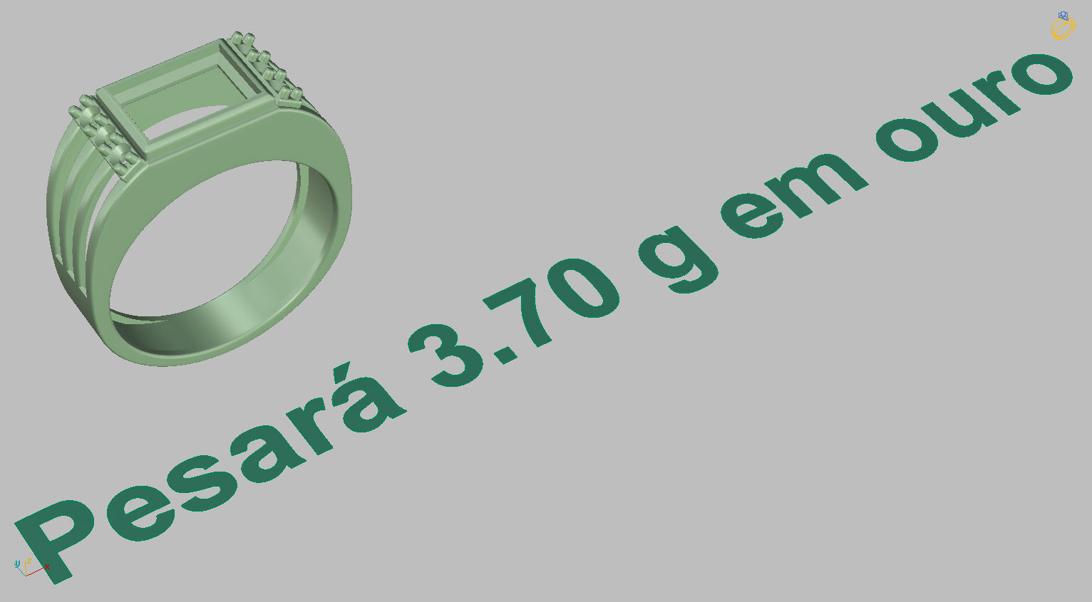 Graduation Ring 3D print model_22