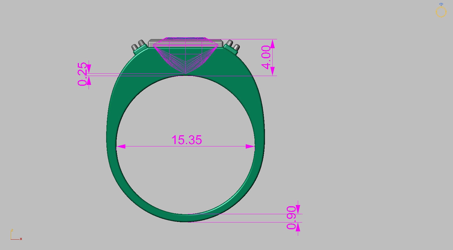 Graduation Ring 3D print model_19