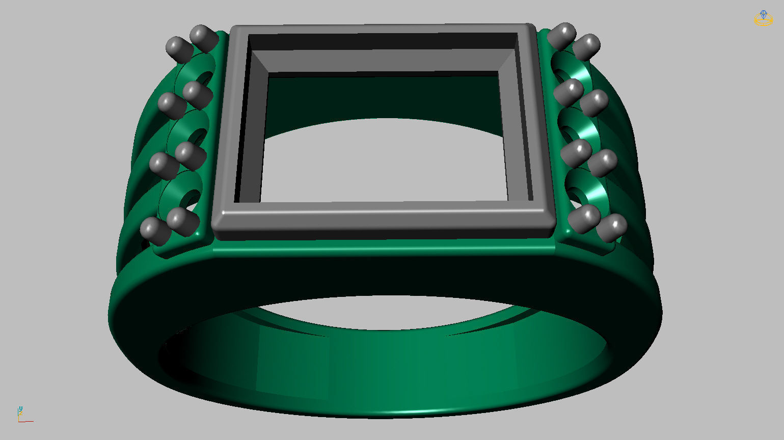 Graduation Ring 3D print model_15