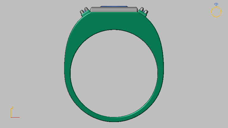 Graduation Ring 3D print model_14