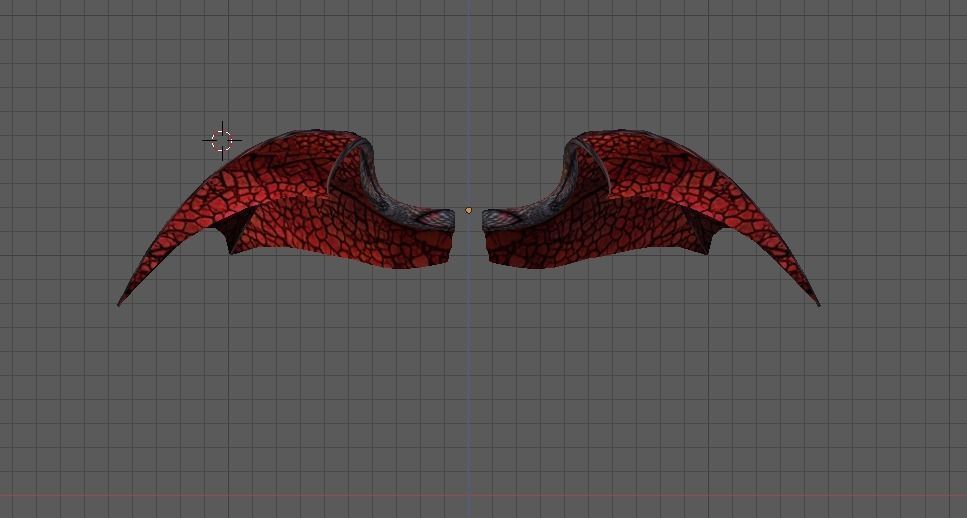  Wyvern Dragon Wings 3D model_4