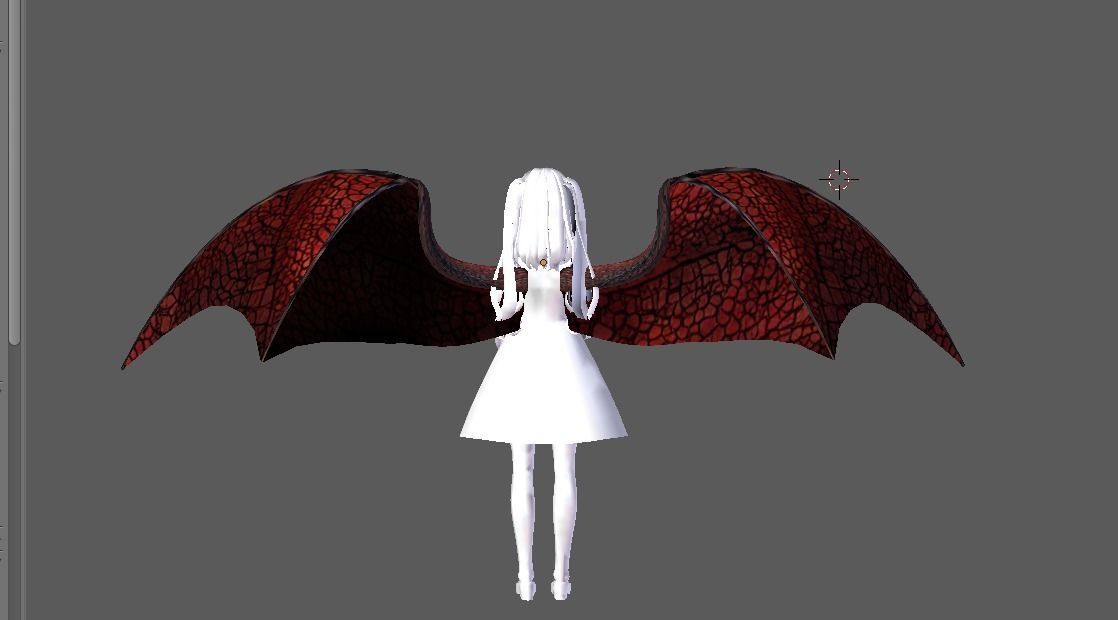  Wyvern Dragon Wings 3D model_7