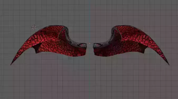  Wyvern Dragon Wings 3D model