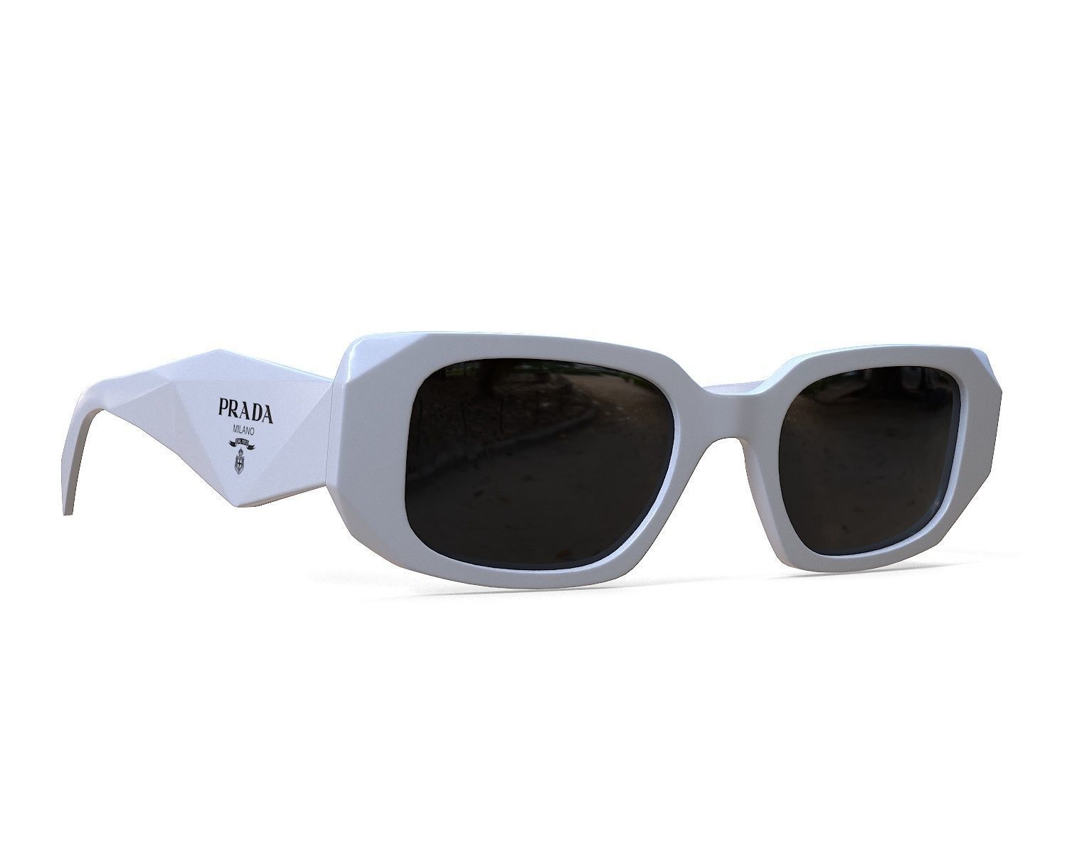 Prada Symbole Sunglasses PR 17WS 1AB5S0 Low-poly 3D model_5