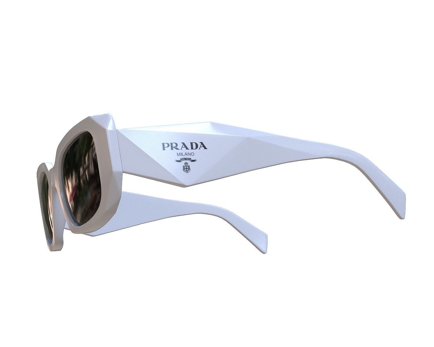 Prada Symbole Sunglasses PR 17WS 1AB5S0 Low-poly 3D model_7