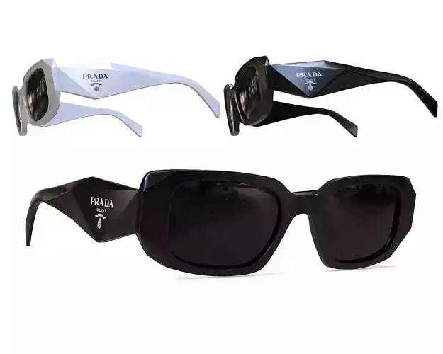 Prada Symbole Sunglasses PR 17WS 1AB5S0 Low-poly 3D model