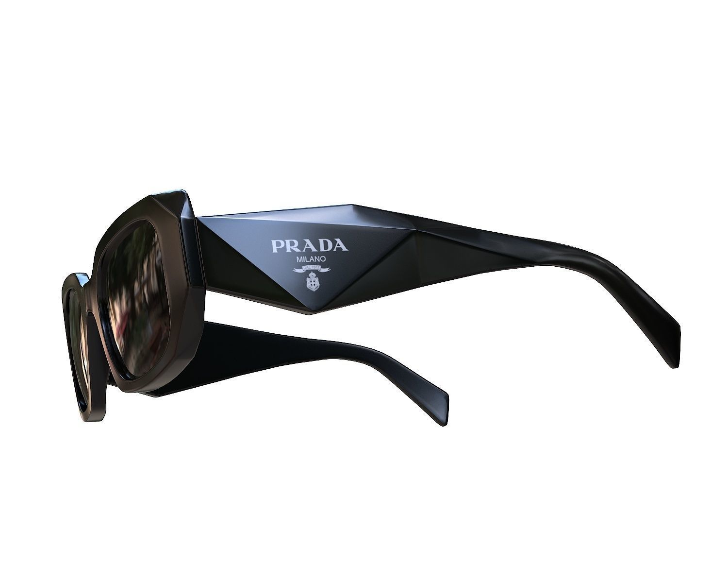 Prada Symbole Sunglasses PR 17WS 1AB5S0 Low-poly 3D model_2
