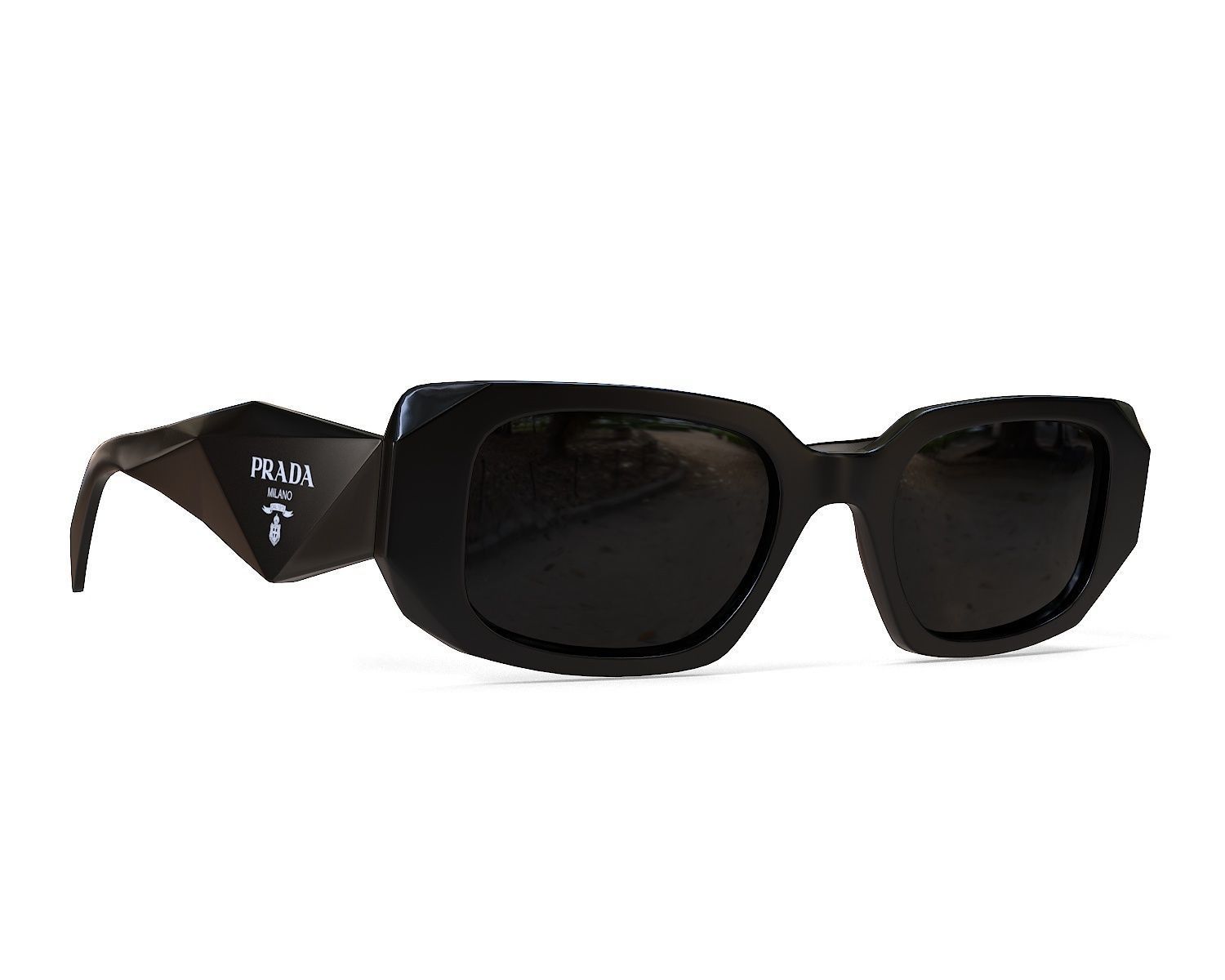 Prada Symbole Sunglasses PR 17WS 1AB5S0 Low-poly 3D model_3