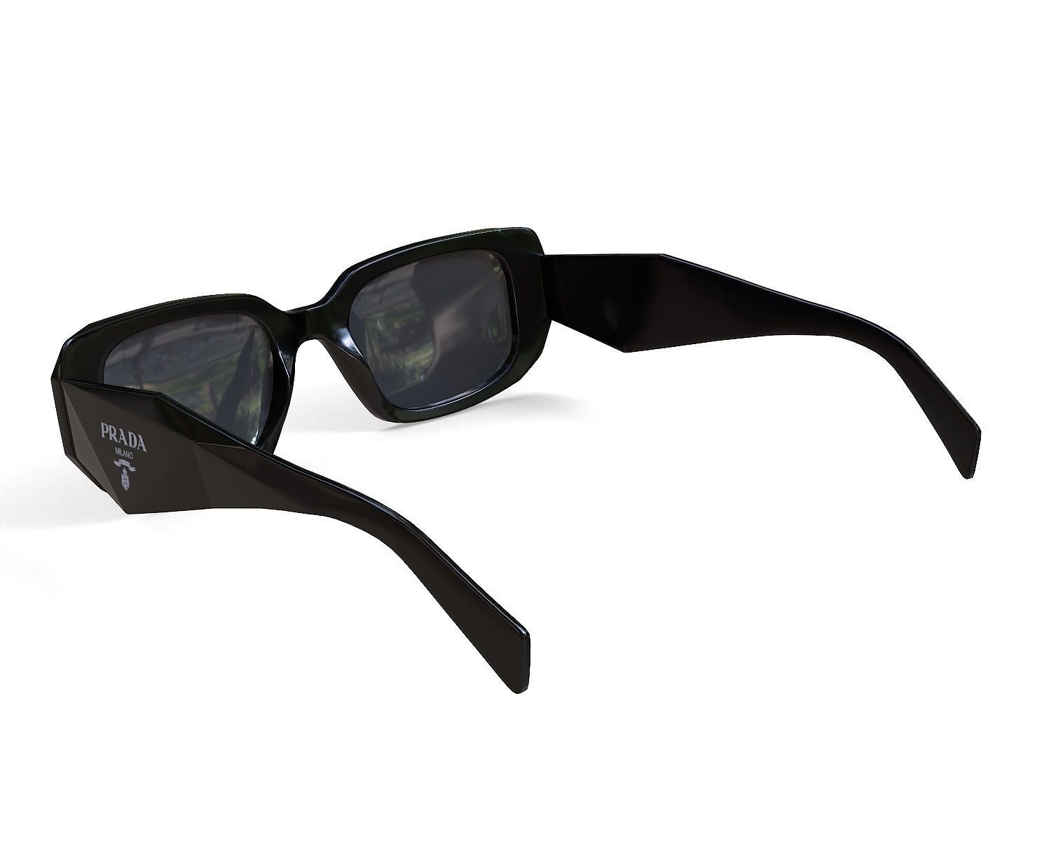 Prada Symbole Sunglasses PR 17WS 1AB5S0 Low-poly 3D model_10