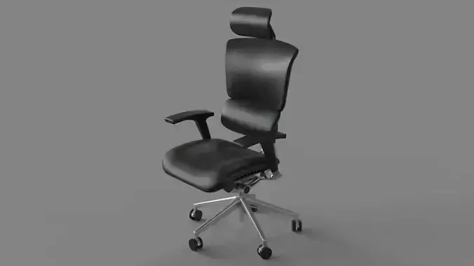 X-Chair X4 Leather Executive Office Chair With Headrest 3D model