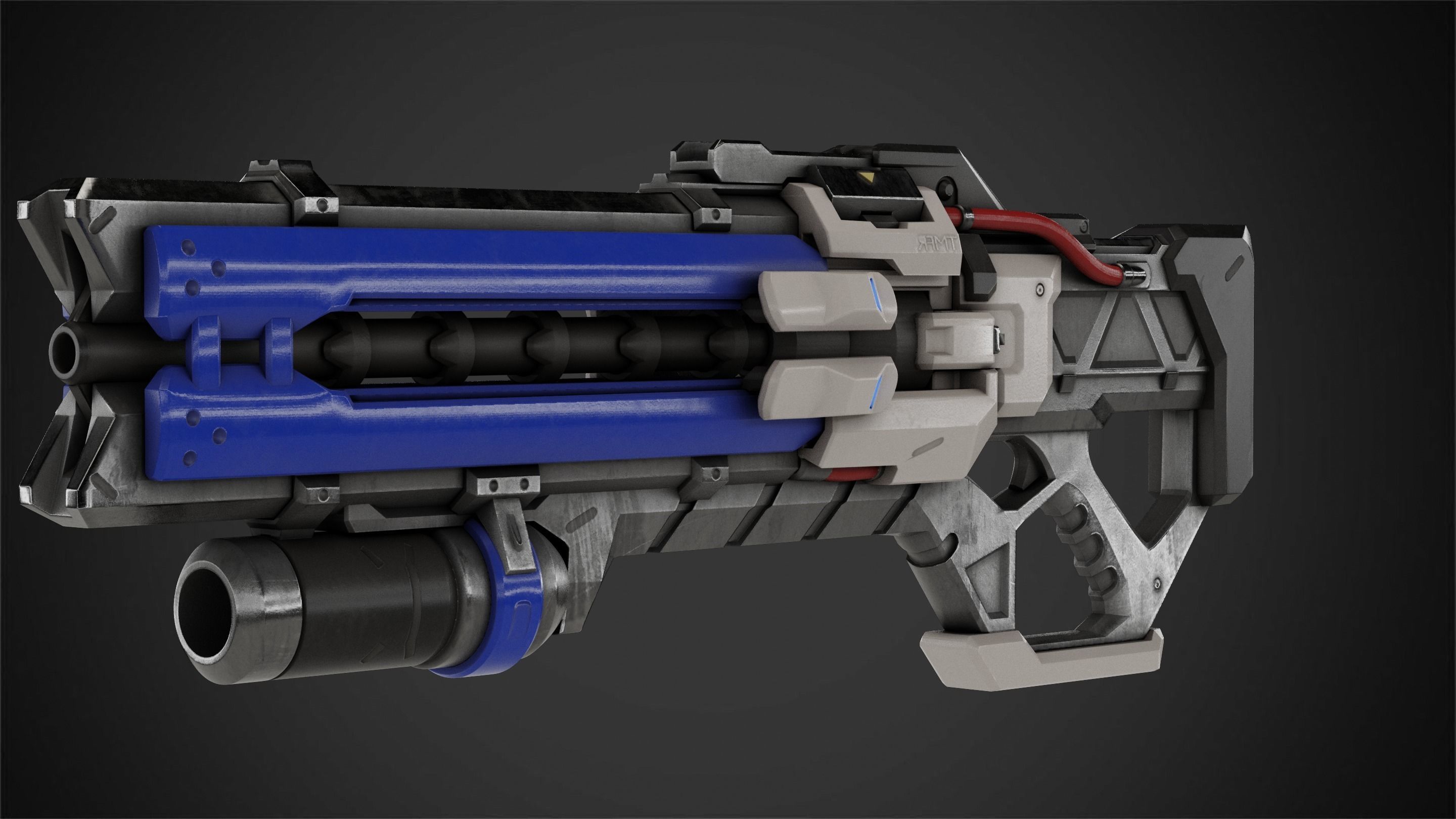 Overwatch Soldier-76 Rifle for Cosplay 3D print model_7