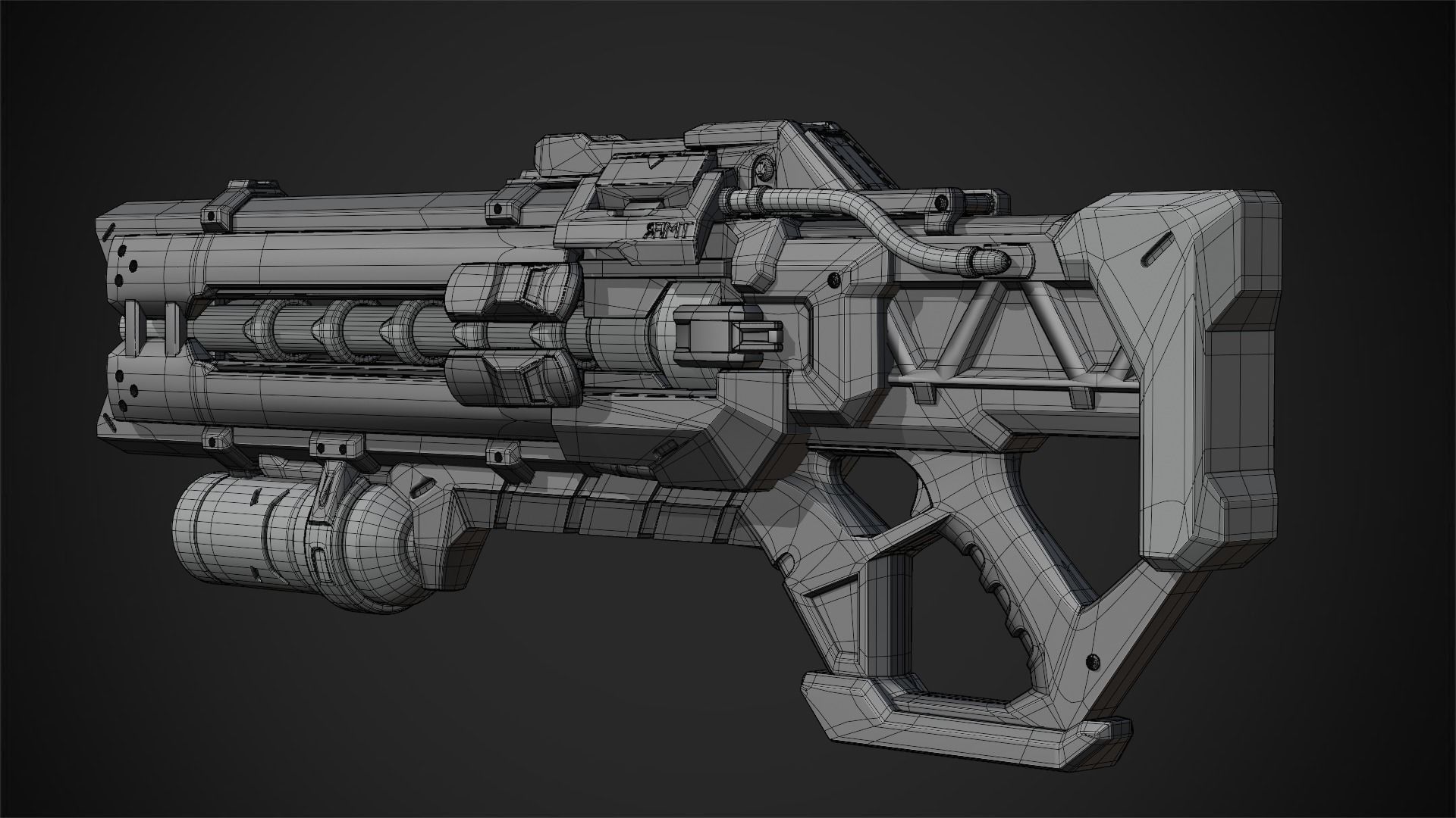 Overwatch Soldier-76 Rifle for Cosplay 3D print model_11