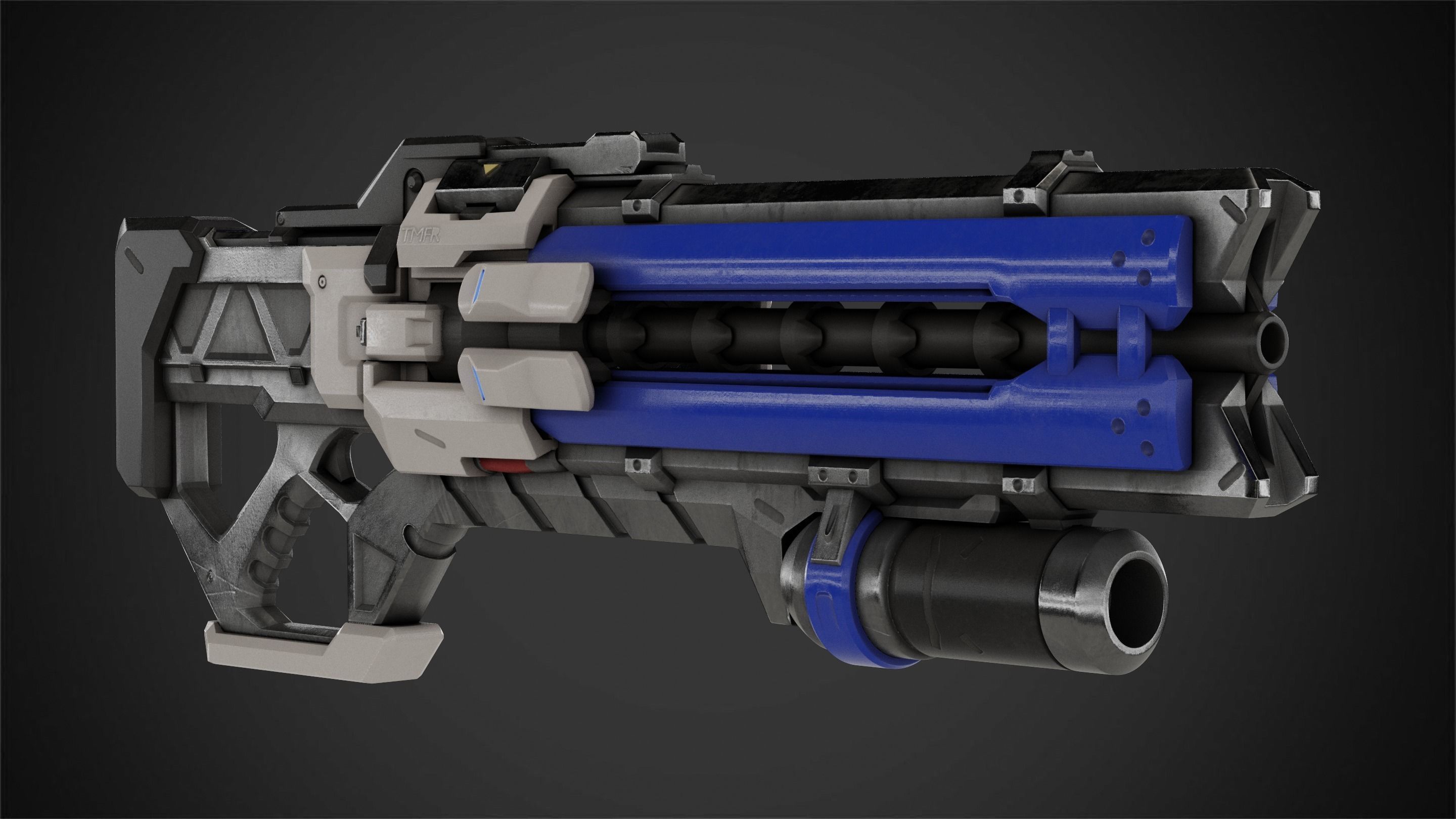 Overwatch Soldier-76 Rifle for Cosplay 3D print model_5