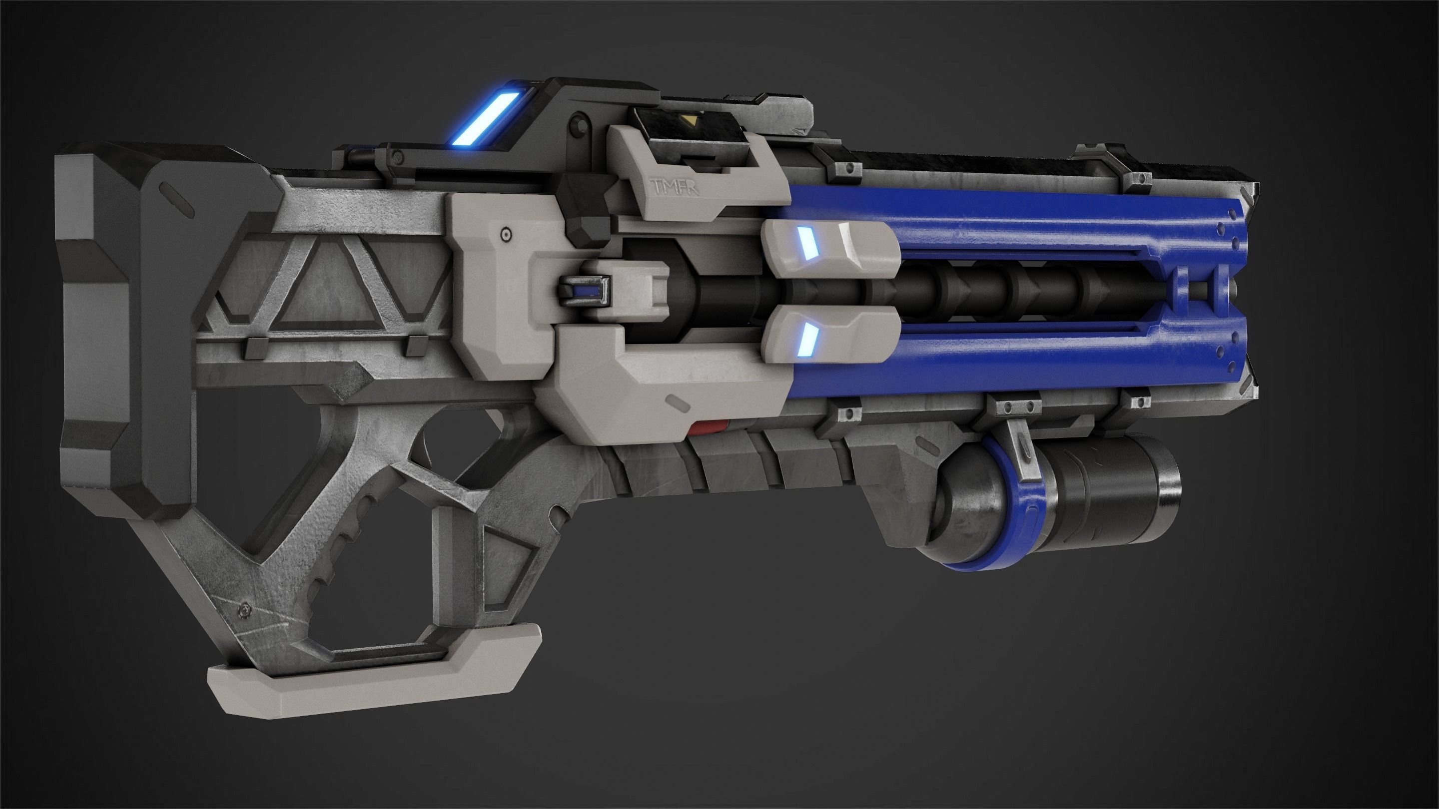 Overwatch Soldier-76 Rifle for Cosplay 3D print model_2