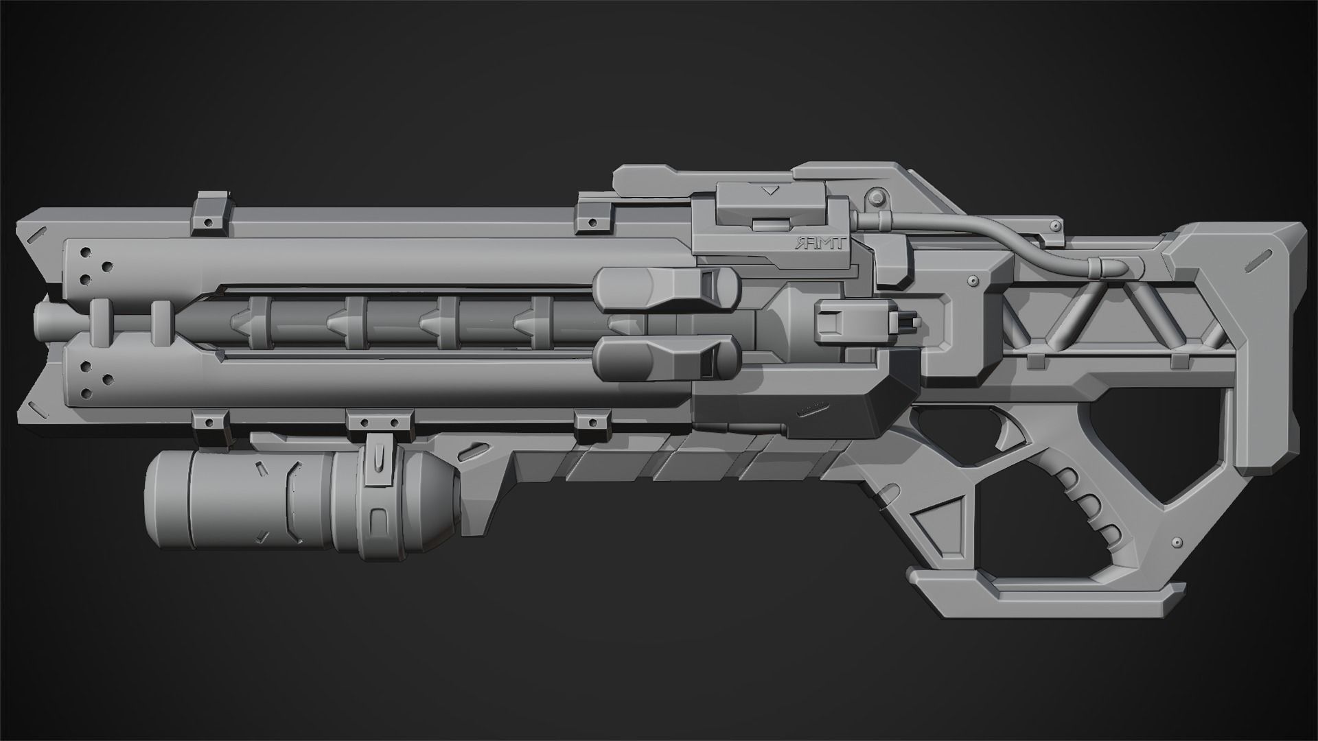 Overwatch Soldier-76 Rifle for Cosplay 3D print model_14