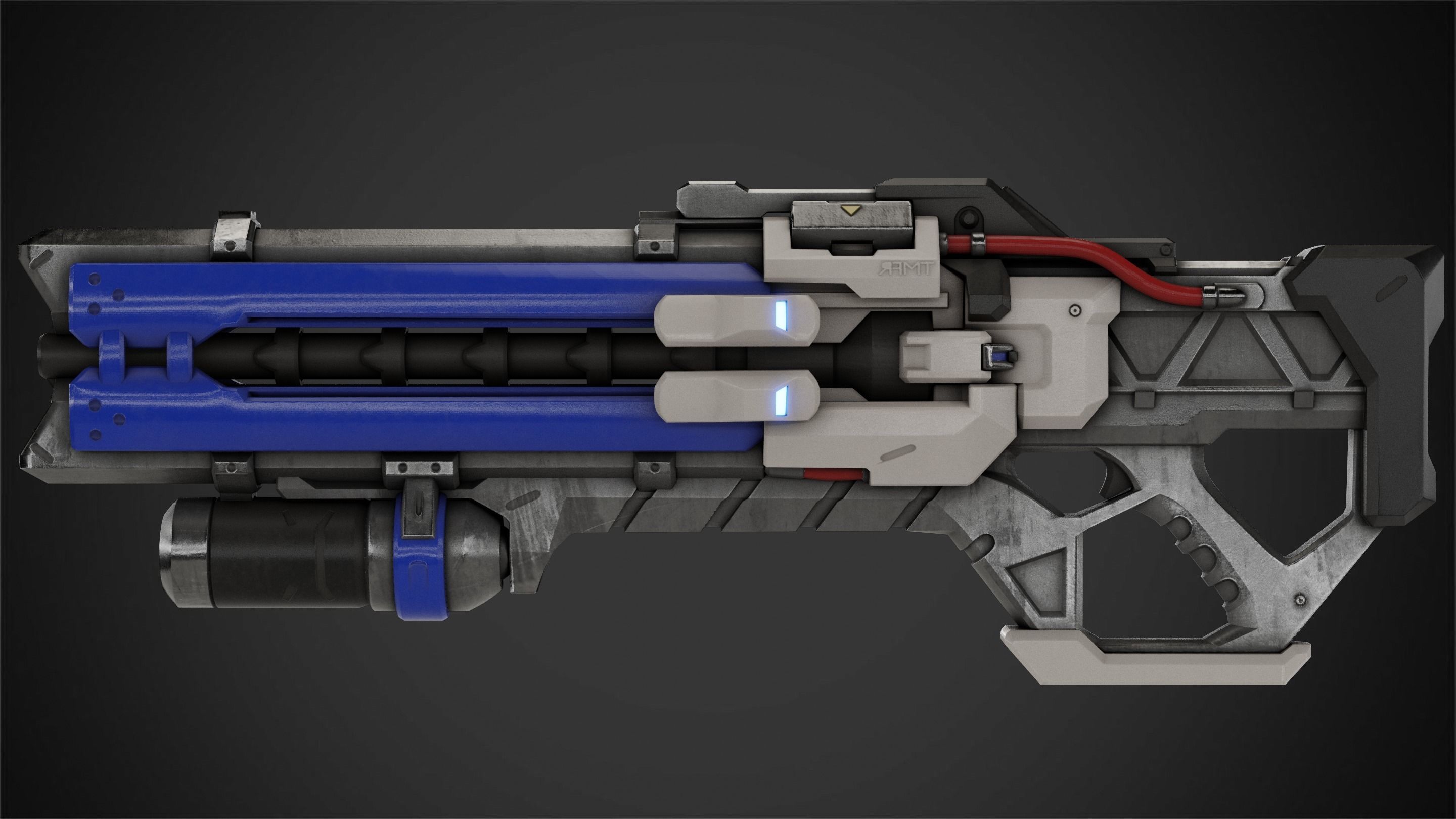 Overwatch Soldier-76 Rifle for Cosplay 3D print model_1