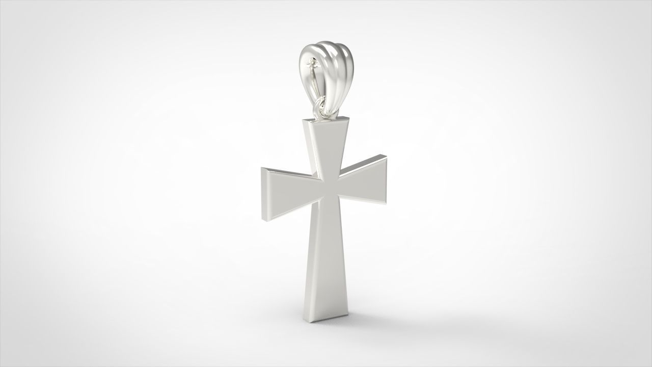 CROSS PENDANT NECKLACE 3dmodel 3D print model_6