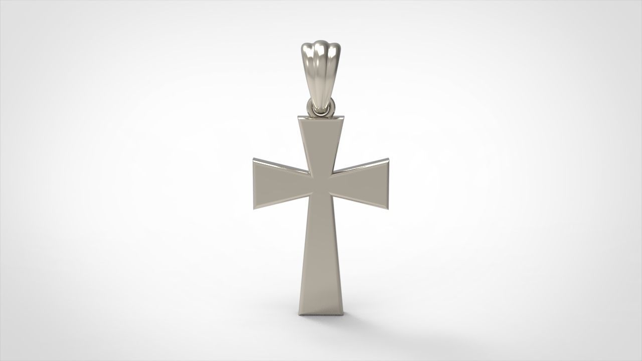 CROSS PENDANT NECKLACE 3dmodel 3D print model_4