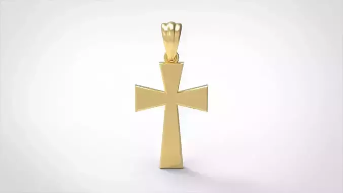 CROSS PENDANT NECKLACE 3dmodel 