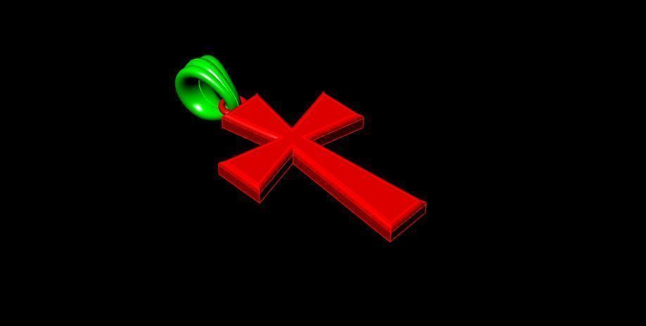CROSS PENDANT NECKLACE 3dmodel 3D print model_11
