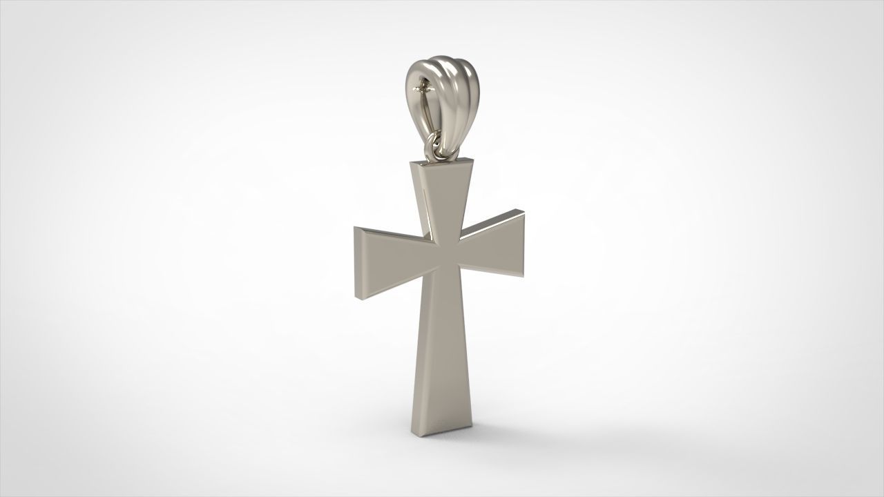 CROSS PENDANT NECKLACE 3dmodel 3D print model_5