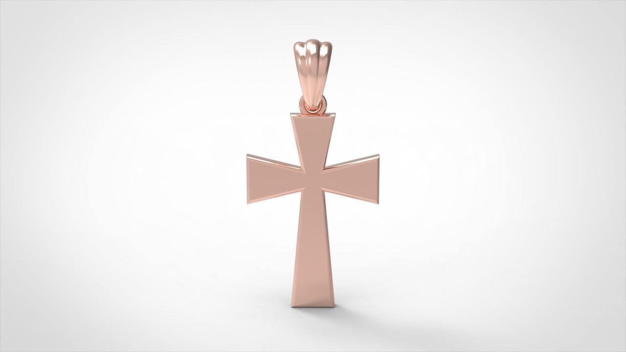 CROSS PENDANT NECKLACE 3dmodel 3D print model_3