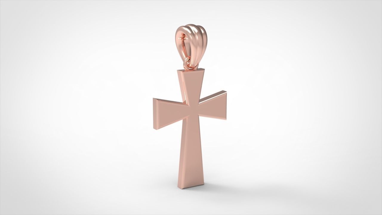 CROSS PENDANT NECKLACE 3dmodel 3D print model_7
