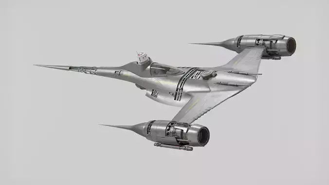 Din Djarin N-1 Starfighter - Star Wars Mandalorian 3D model