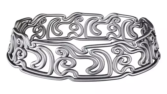 Ornamental Metal Necklace