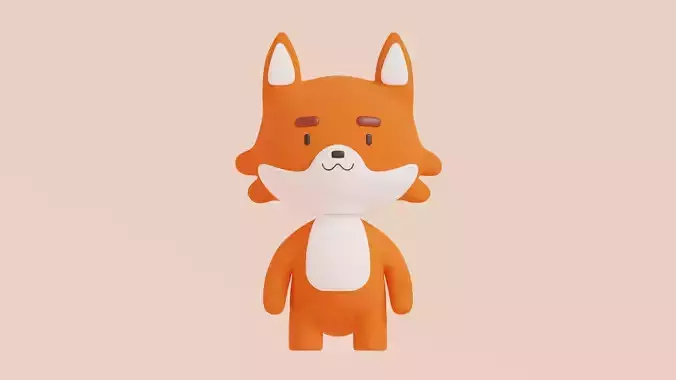 Cute 3d FOX