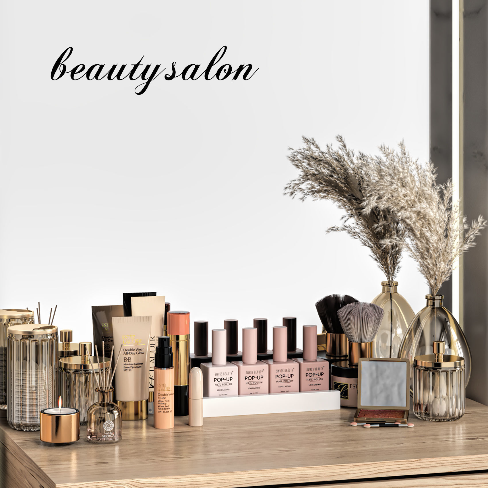 beauty salon 01 3D model_1