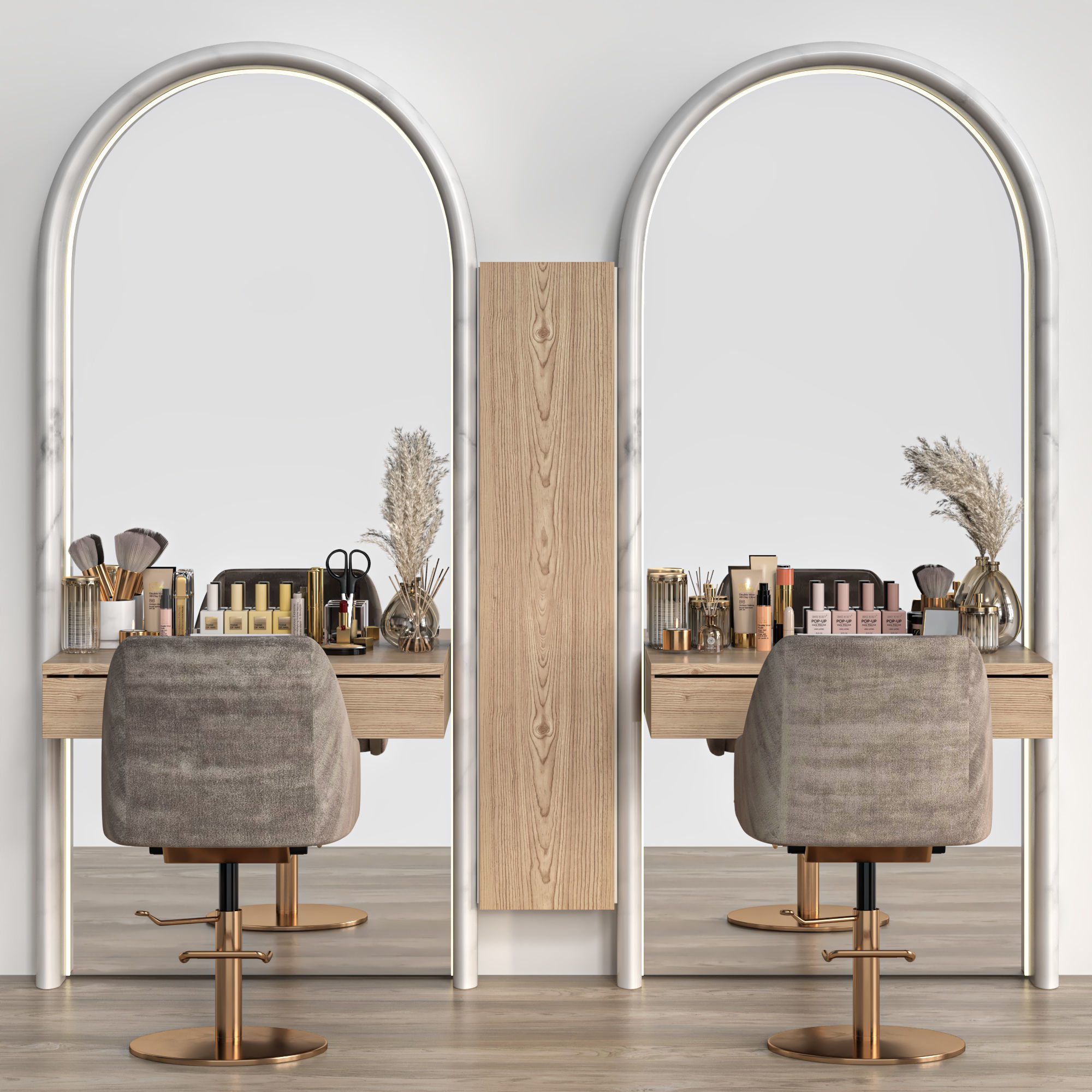 beauty salon 01 3D model_2