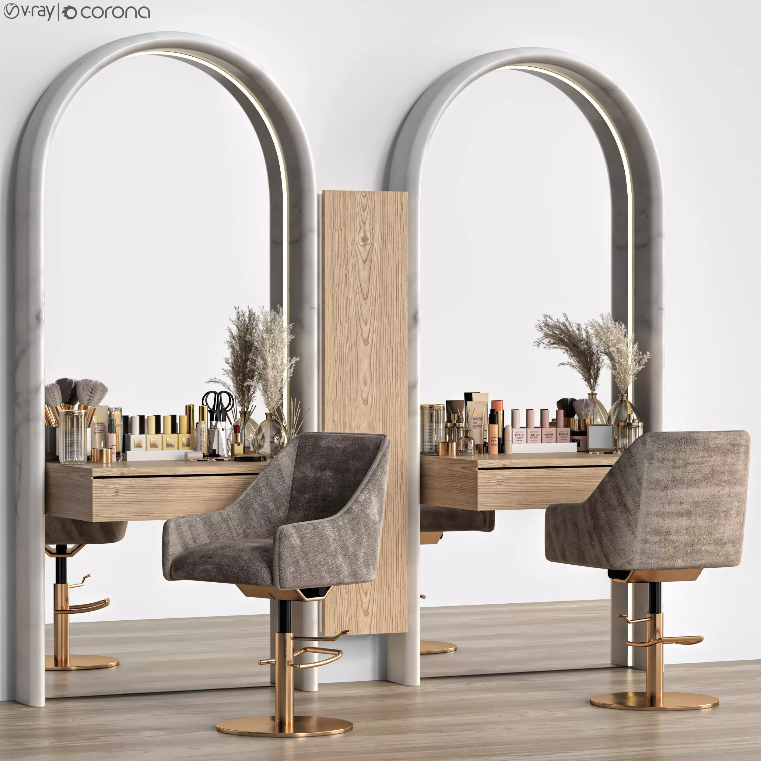 beauty salon 01 3D model_0