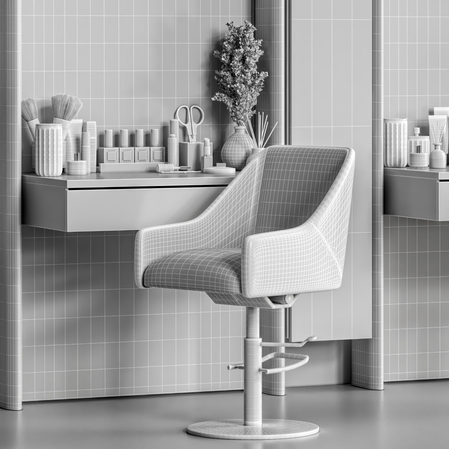 beauty salon 01 3D model_6