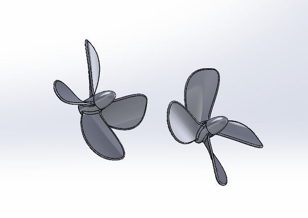 Propeller 120mm 3D print model_8
