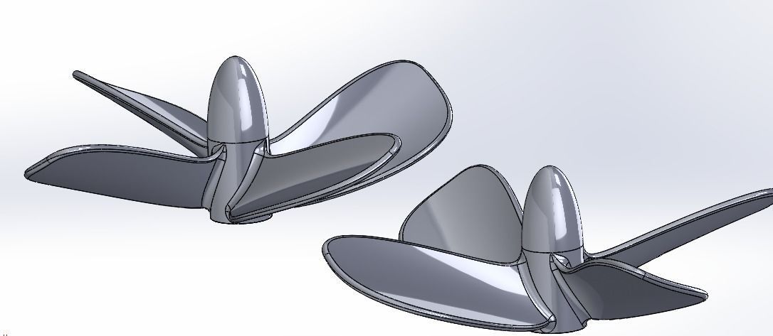 Propeller 120mm 3D print model_5