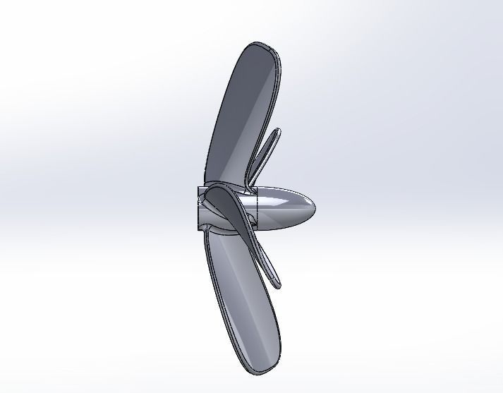 Propeller 120mm 3D print model_12